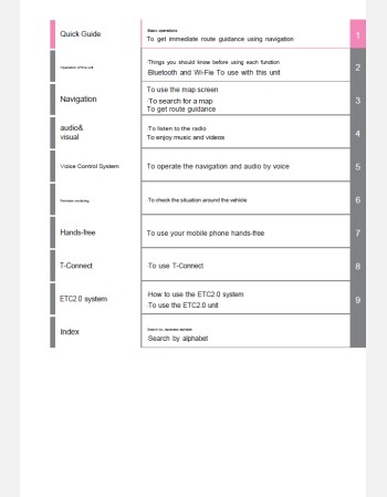 toyota mirai 2021-2022 navigation & multimedia system manual (jdm)